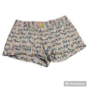 Lilly Pulitzer Shorts Fireworks Preppy Casual 100% Cotton Bottoms Size 0